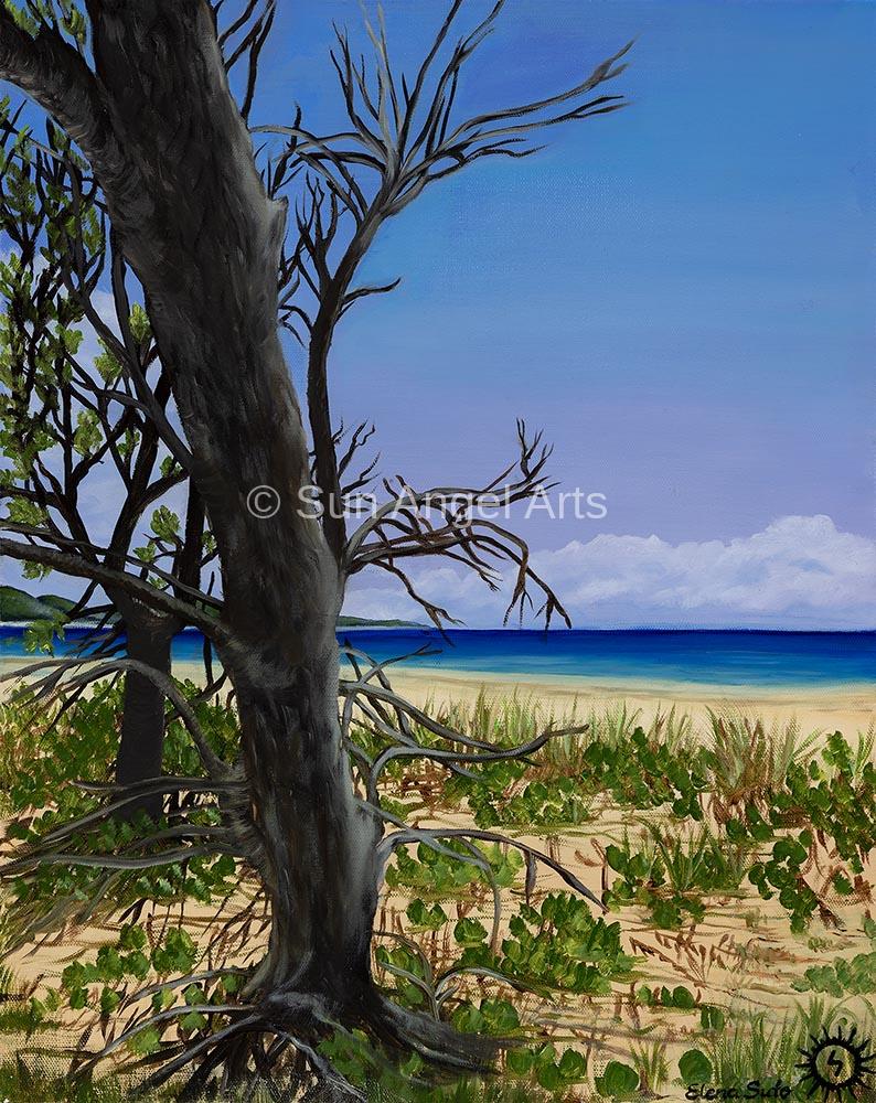 050 Trees on the Beach (Reproduction)